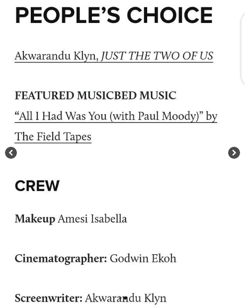 Klynkeys's tweet photo. And we did it!!!
My Film WON the @themusicbed People's choice AWARD for 2022 😍
Thank you all for voting.
#musicbed #film #Director #WritingCommunity https://t.co/ZL8ps9yprV
