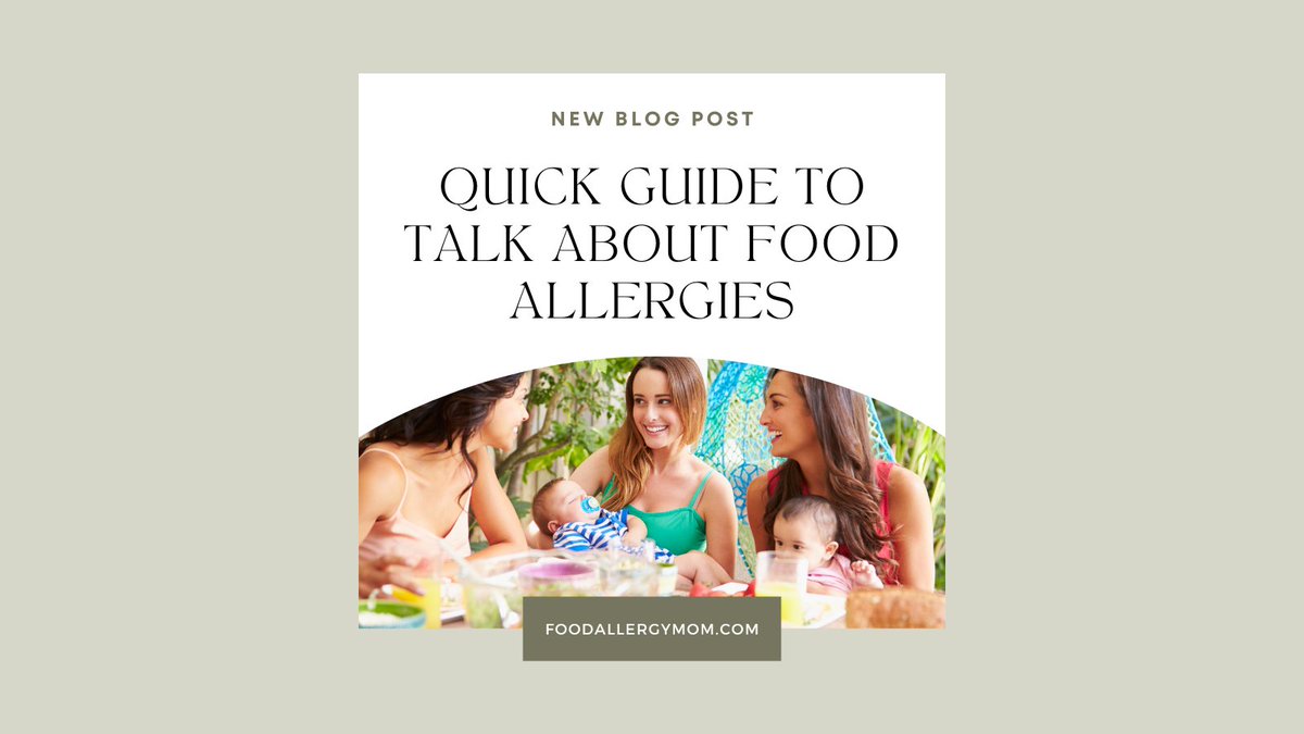 A Quick guide to talking about #Foodallergies! We offer simple responses to some of the most common questions/comments we get about our kids’ food allergies.  Do any of the awesome #foodallergyfamilies out there have anything to add?!  😁
foodallergymom.com/2022/06/06/qui…