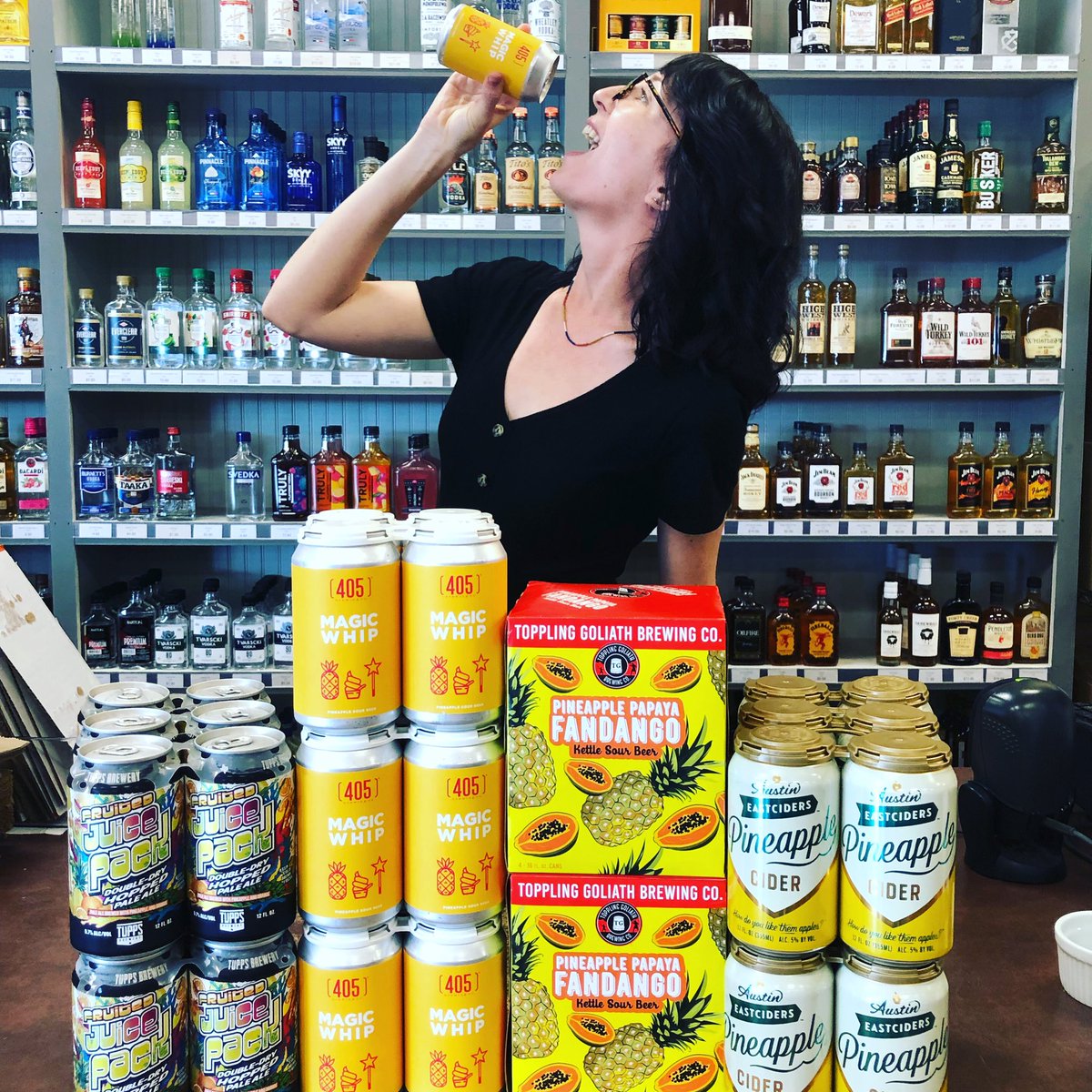 Pineapple madness! @tupps_brewery <a href="/405brewing/">405Brewing</a> <a href="/topplingbrews/">GHL</a> @eastciders