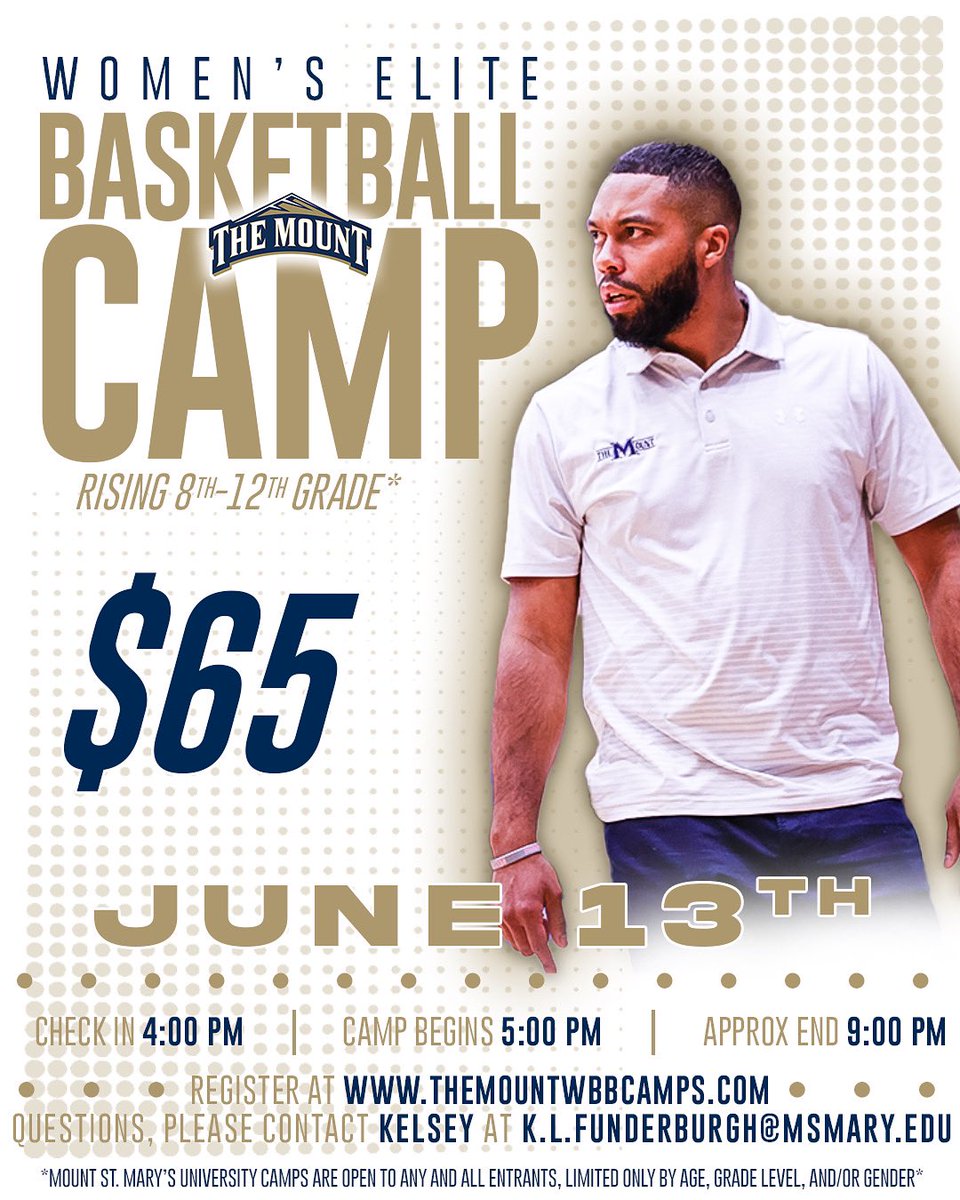 Mount_WBB's tweet image. 🚨 FINAL COUNT DOWN 🚨

Elite camp is right around the corner! There still time to sign up today! We want to see YOU there!!

🔗 themountwbbcamps.com

📅 June 13th 
⏰ 5:00-9:00pm
📍 Knott Arena

#getMOUNTED 🏔