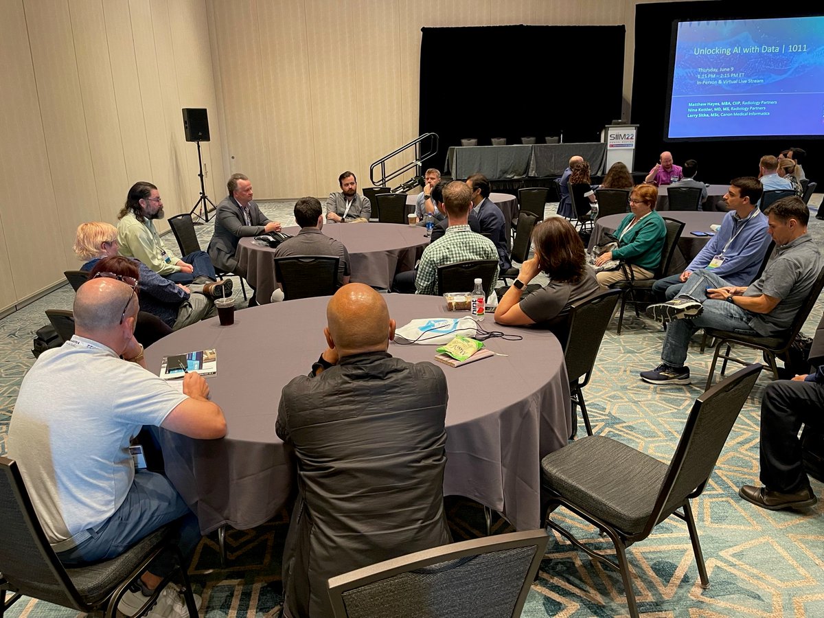 larry_sitka's tweet photo. Thanks to all who attended my sessions today, #AskIndustry and Unlocking AI with Data session. I have another #IndustryConnect session tomorrow at 1:45 on the #SIIM22 Main Stage @SIIM_Tweets https://t.co/BJKZElhM5f https://t.co/iXTQXu6NLN