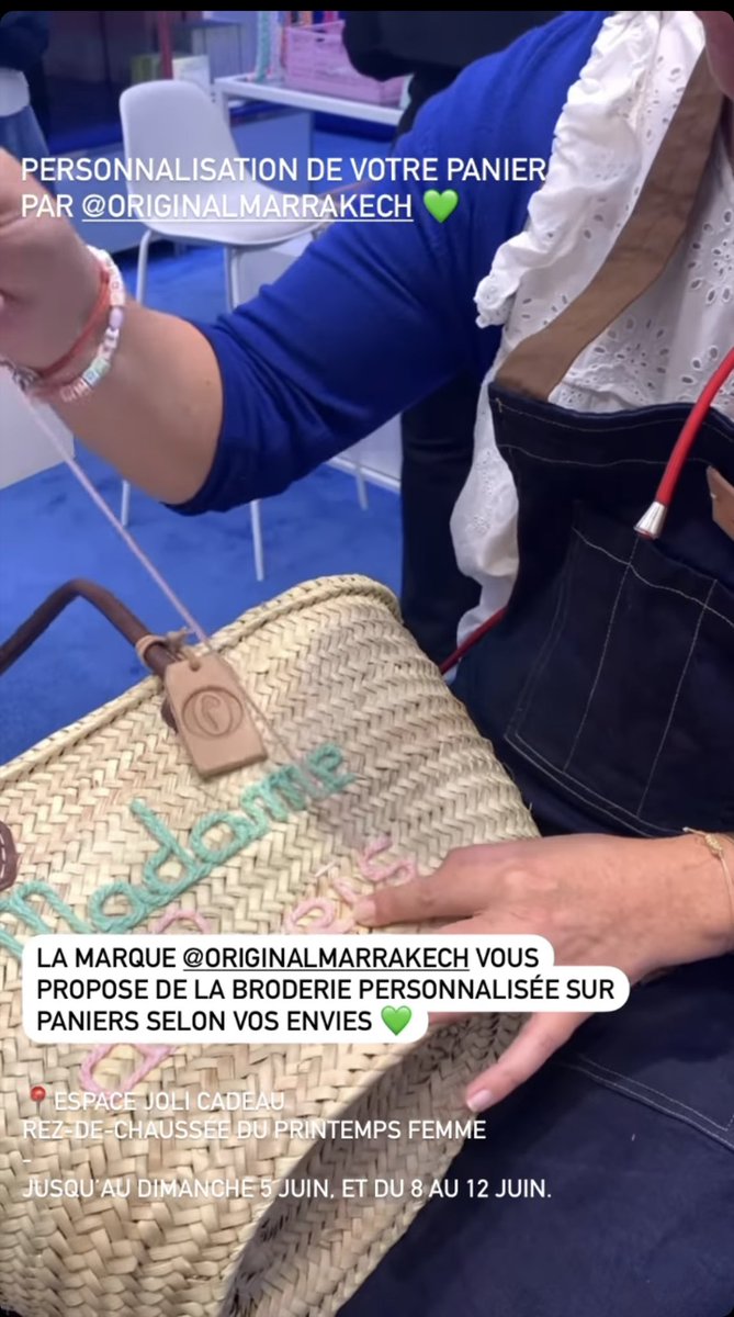 o_marrakech's tweet photo. Retrouvez nous au @Printemps pour de la personnalisation en direct jusqu’au dimanche 12 juin !! https://t.co/0ujBXzIRiz