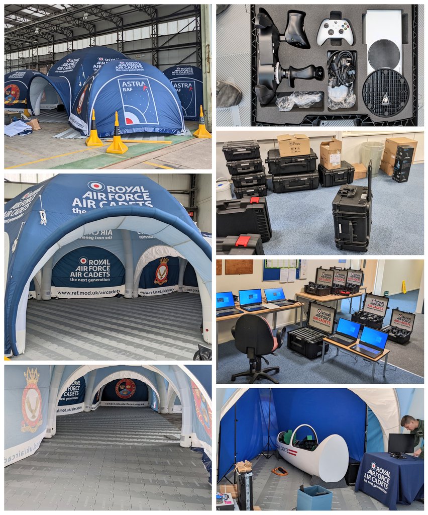 A long day of prep before <a href="/cosfordairshow/">RAF Cosford Air Show</a> Showcasing what <a href="/aircadets/">RAF Air Cadets</a> has to offer with #ImmersiveTechnology.

Lots more hard work to be done by the team over the next 48 hours...it's going to be brilliant 😎
<a href="/HeadCCFRAF/">DCOS Ops</a> <a href="/ComdtAC/">Commandant RAF Air Cadets</a>