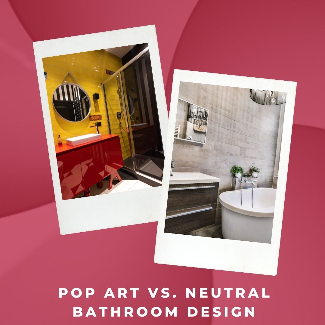 Is your #bathroom style more #PopArt or neutral and calm? Let us know! #ThisOrThat