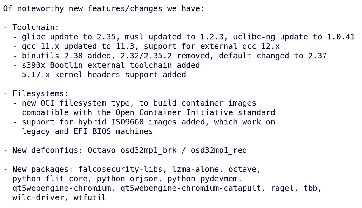 Buildroot tweet media