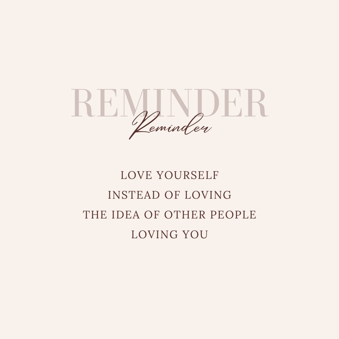 Love yourself instead of loving the idea of other people loving you. Have confidence in the promise that you are fearfully and wonderfully made.

#loveyourself #confidence #fearfullyandwonderfullymade #thursdayaffirmation