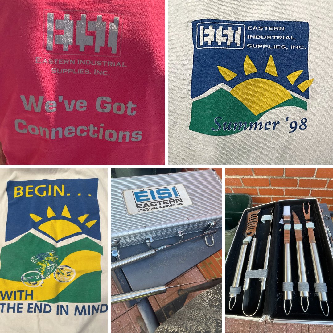 EasternFirst's tweet photo. #ThrowbackThursday - Eastern CEO Kip Miller found some Eastern nostalgia from back in the day stored at his parents' home. Here are a few t-shirt designs and a grill tool kit to look back on with a smile.
#nostalgia #tshirts #grillingtools #easternfirst #easterncares https://t.co/dWCz0xRduE