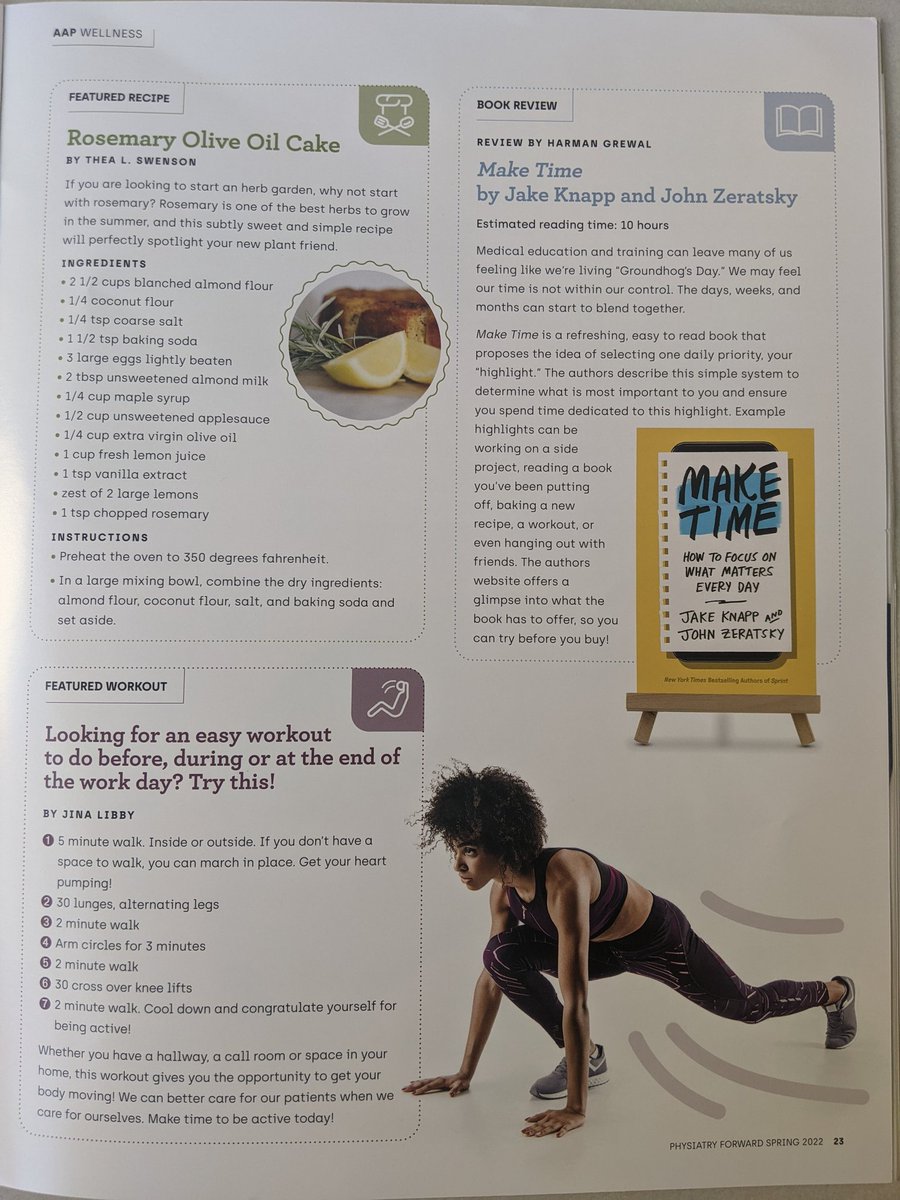Physiatry Forward Spring 2022!
Proud of the contributions made by my team and I 🎉🎉🎉 Love being a part of AAP and getting to talk about wellness. 👍 #MedTwitter #physiatry #wellness #AAP #wellnessinitiative #healthyrecipes #BookReview #workout