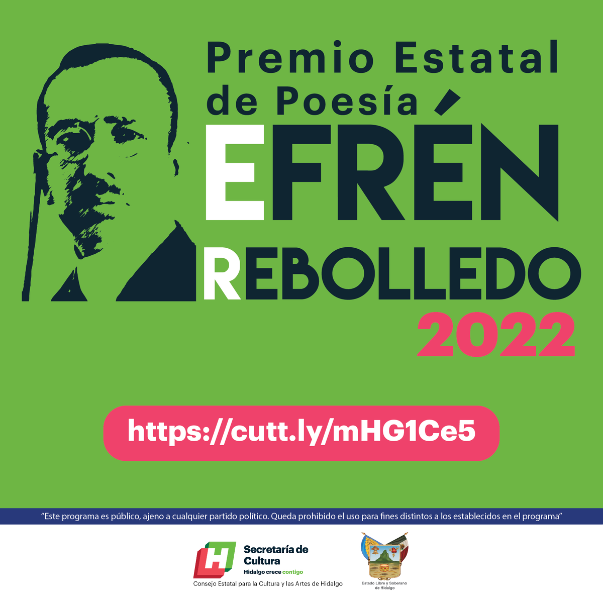 CulturaHidalgo's tweet photo. 📖📃🖋️ | Está lista la convocatoria del Premio Estatal de Poesía Efrén Rebolledo.

¡Consulta las bases y participa!

https://t.co/9Q3yL2P5Hd https://t.co/gjclYxRfaf