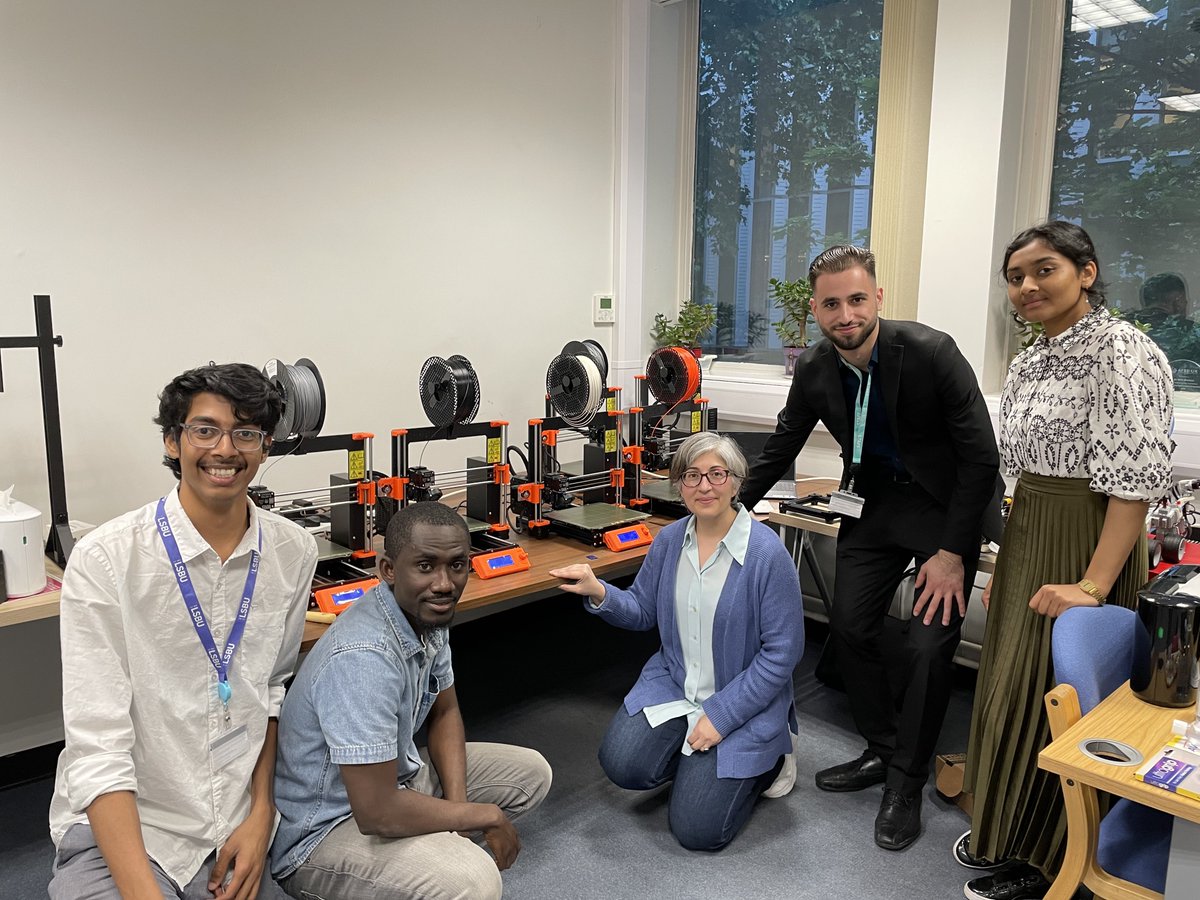 SafiaBarikzai's tweet image. Calibrating 3D Printers tonight in readiness for #PlayfulCoding
We’ve got a filament named after our @LSBU_ENG Dean Professor Asa Barber!
ASA filament (Acrylate Styrene Acrylonitrile), a thermoplastic that combines mechanical strength with flexibility & has a great finish 🤩
