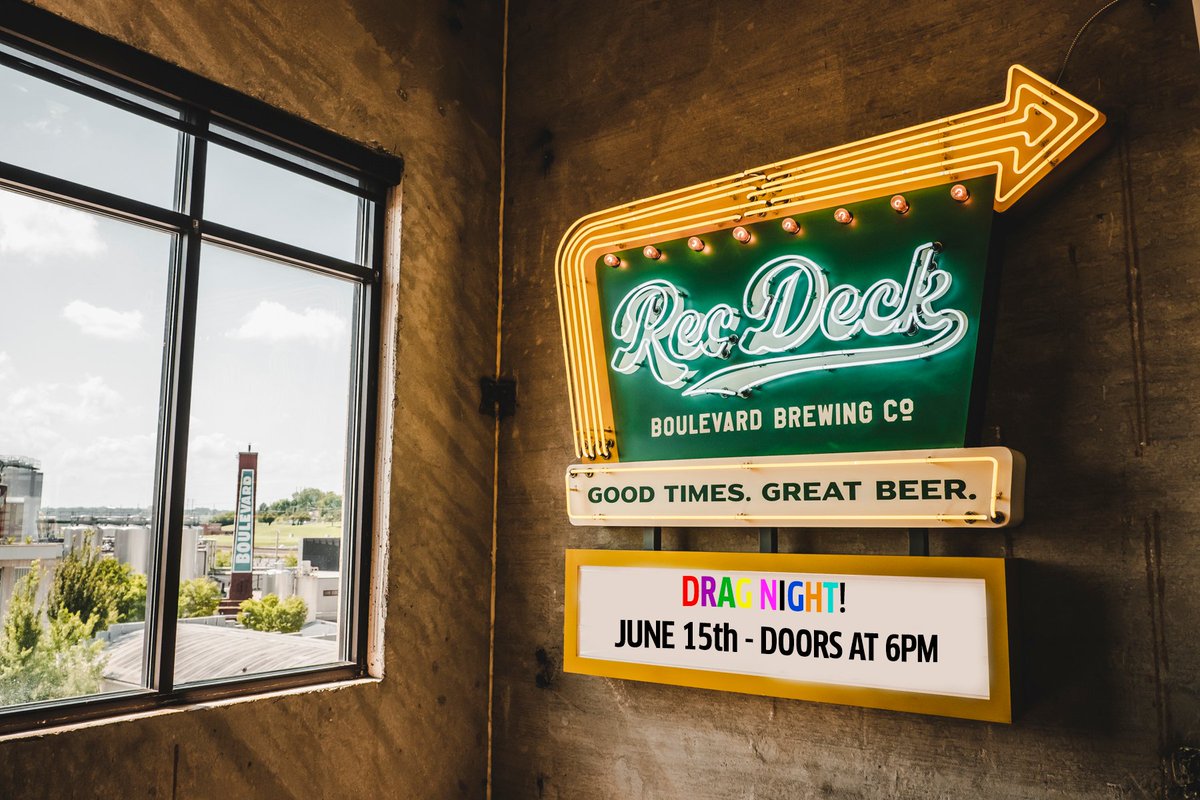 Join us on Wed June 15th for the return of Drag Night at Boulevard! Come see some of the area's finest drag performers while learning about our friends <a href="/pridehavenkc/">PrideHavenKC</a>  and <a href="/OurSpot_KC/">Our Spot KC</a> 

Tickets are $10 and include a free signature Quirktail! blvd.ly/3N6TVy5

Must be 21+