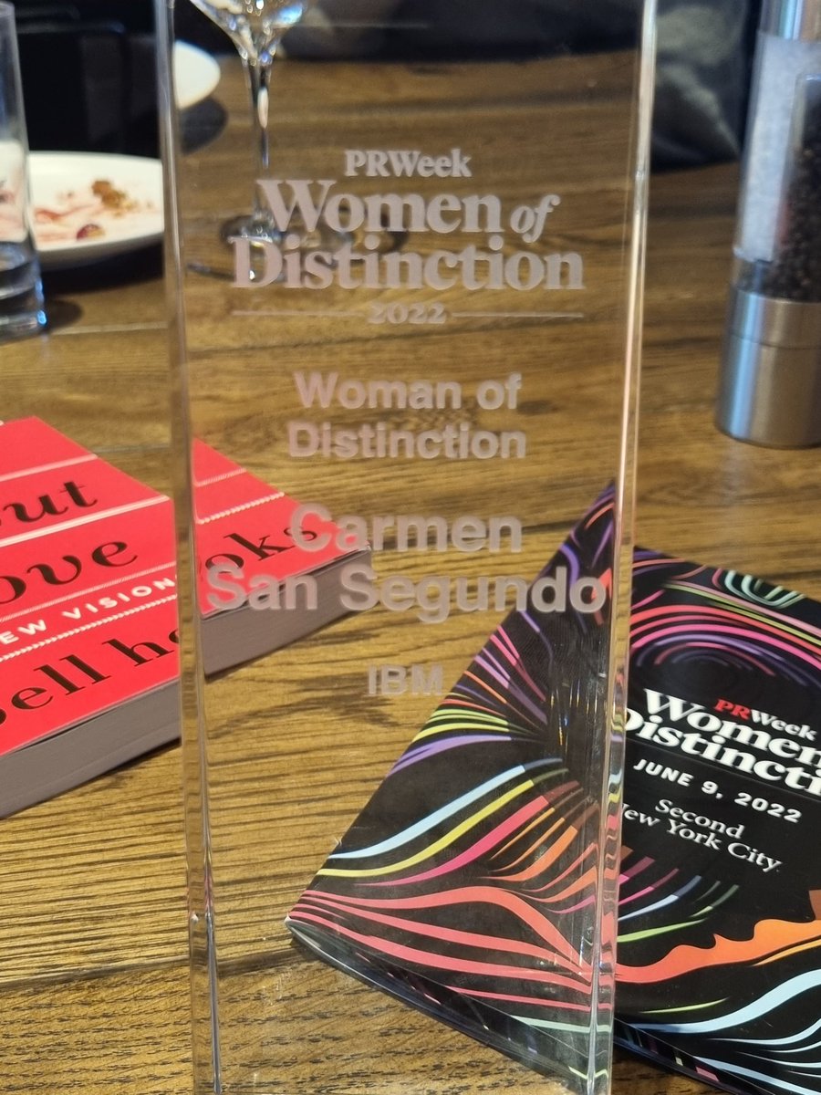 What a day! Thanks so much to <a href="/PRWeekUS/">PRWeekUS</a> for this recognition and to all the <a href="/IBM/">IBM</a> team and <a href="/JustinaNixon/">Justina Nixon-Saintil</a> for making it memorable 🥰
#prweekwomenofdistinction