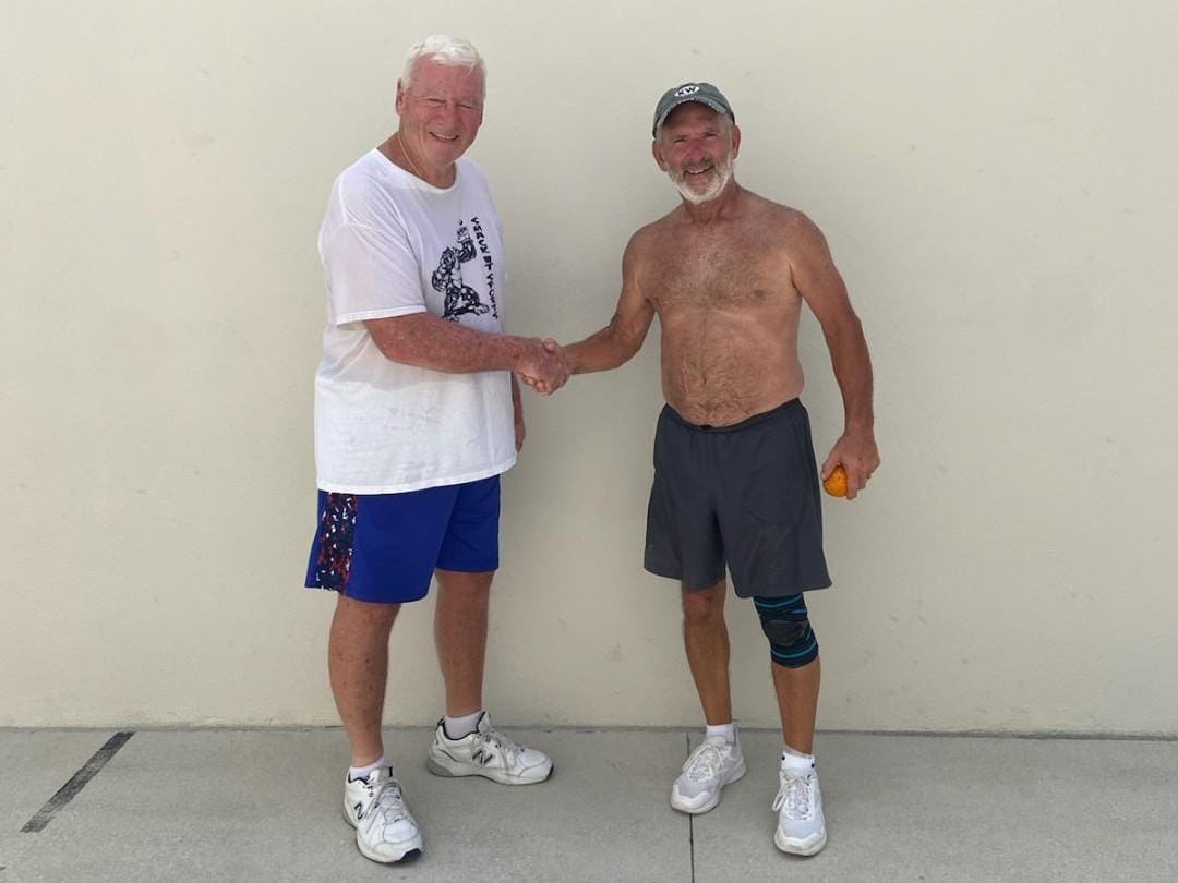 Keep taking your #flexuron and you'll be rocking sports tournaments in your late 70s, just like Dennis Uffer! 💪 Congrats to Dennis for competing at such a high level in the Florida State 3 Handball Wall tournament! 🏓 #puritychampion