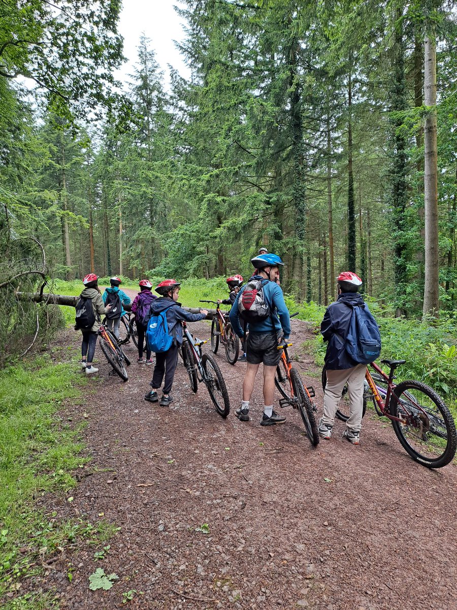 Stjohnscoventry's tweet photo. Today Mrs Pugh's group went mountain biking. It was hard work but really great fun #vineyhill #newexperiences #legsache https://t.co/BkYjAeINv0