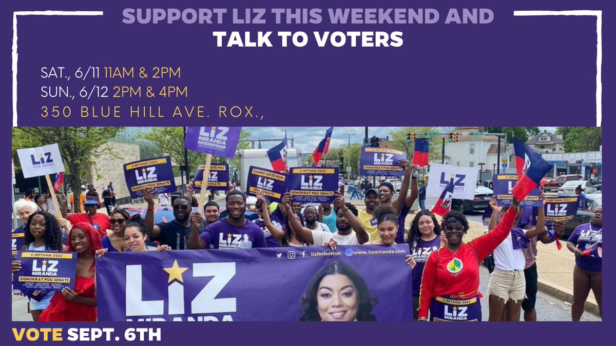 LizForBoston's tweet photo. Iβm excited to knock on some doors and talk to voters this weekend, will you join me?
#LeadwithLiz https://t.co/DnmVqiHWQx
