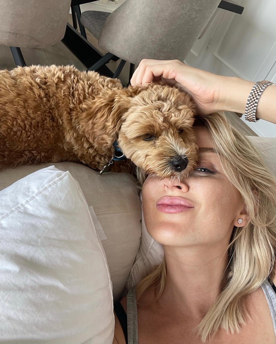 Cuddles with my big boy Teddy ♥️ Love him the most 😍😍😍