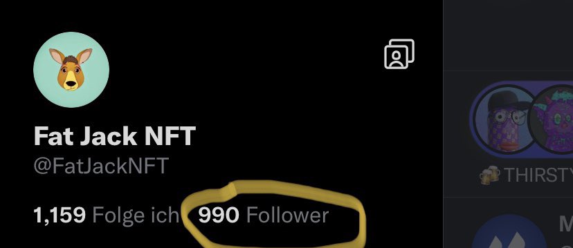 Just short of 10 followers to 1,000 can we make it?🙈🥰❤️

#NFT #NFTCommunity #NFTcollector
