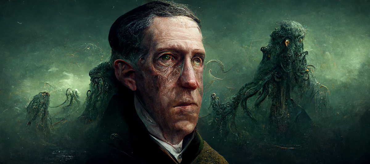 atom63_'s tweet photo. With #midjourney, I made a collection to re-envision the universe of H.P. Lovecraft through artificial intelligence - fear of the unknown

Full project on Behance https://t.co/wF8CNU8oIh

#ArtificialIntelligence  #AI #Artwork #Concept #CoCreation https://t.co/bVNksQbMGZ