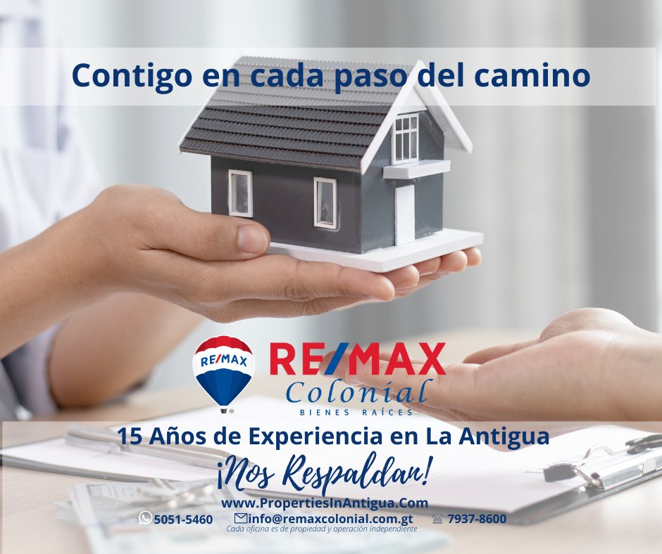 remaxcolonial's tweet photo. Más de 15 Años de Experiencia profesional en la Antigua Guatemala garantizan nuestra asesoría #inmobiliaria.
.
Solicita más información sobre #BienesRaíces en La #AntiguaGuatemala:
.
7937 8600
https://t.co/ZeqjCV56Qd 
https://t.co/YhXLqtvnuz
9a calle poniente No. 5, La Antigua. https://t.co/naj1NHmwnl