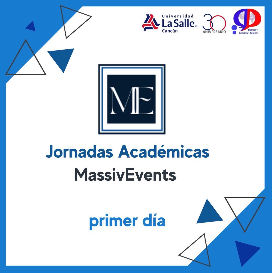 IRPLaSalle's tweet photo. ¡Muchas gracias por acompañarnos en este primer día de MassivEvents! Les dejamos aquí un pequeño resumen del día de hoy. Los esperamos el día de mañana a las 9:00 a.m. ¡No falten!
#MassivEvents https://t.co/moH8AAfmOl