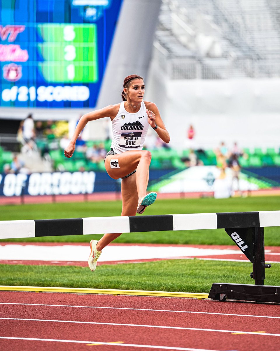 CUBuffsTrack's tweet image. .@OrieGabrielle finishes 18th overall in the Steeplechase!
#GoBuffs