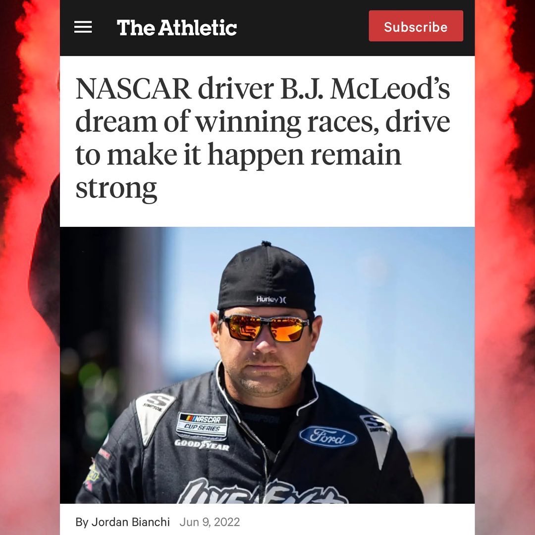 teamlivefast's tweet photo. Swipe to learn more about @bjmcleod78 's reputation in @NASCAR from @Jordan_Bianchi and @TheAthleticHOU 's new article 🤔

#NASCAR #NASCARCupSeries #LiveFastNation #GetLoudForMcLeod https://t.co/teSGPOKvHi