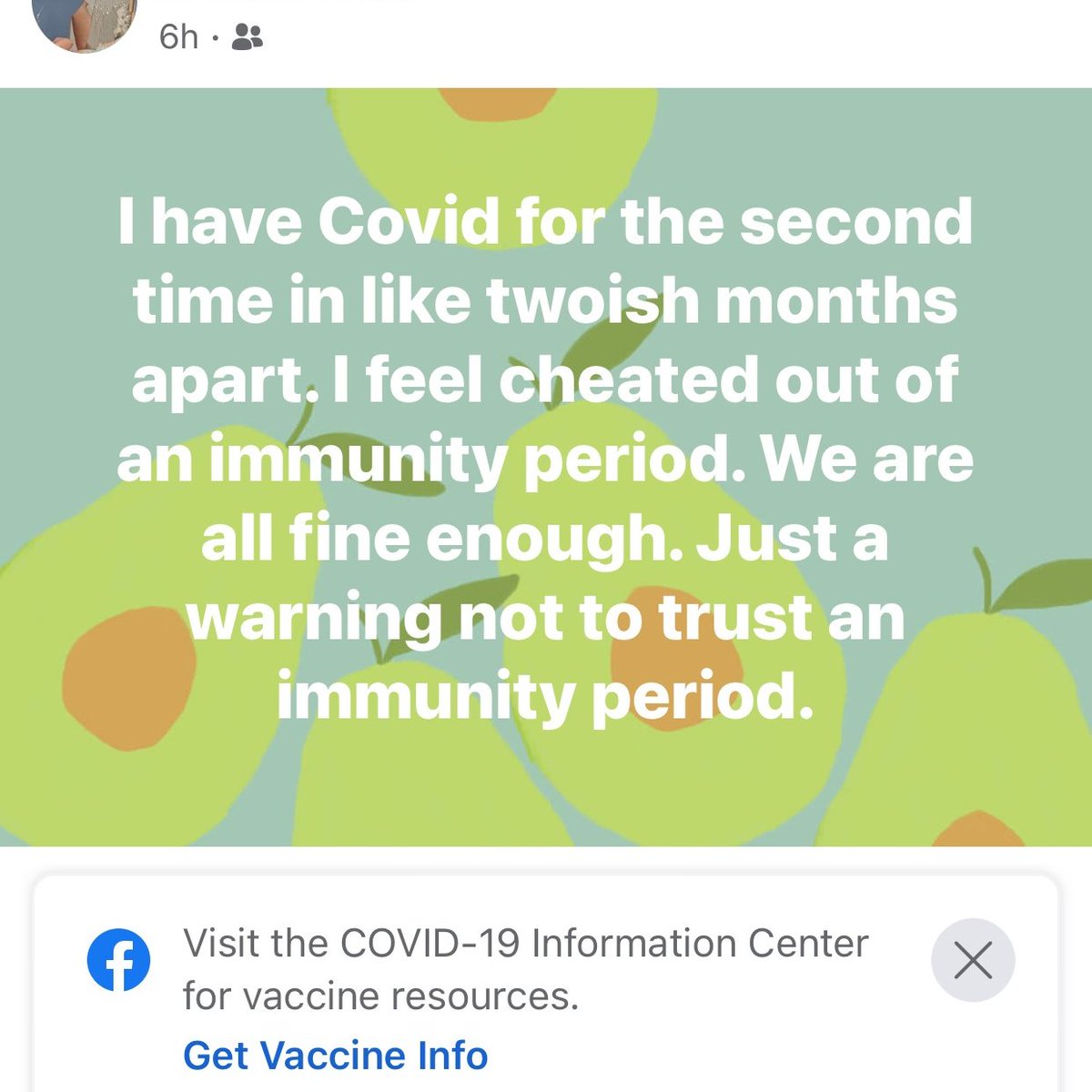 fitterhappierAJ's tweet photo. Don't get defrauded out of your health by thinking you had the virus once and can't get it again shortly after

Omicron infection confers poor immunity to itself https://t.co/VH3lnFSxOf