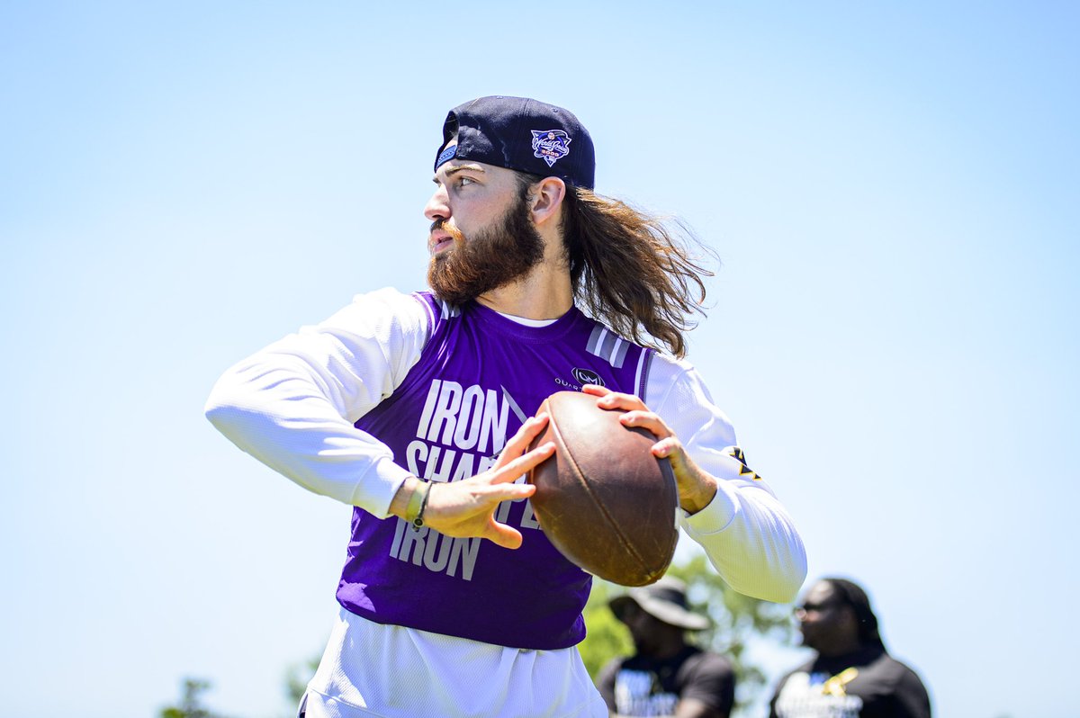 Alexandria 2023 QB Joe Bordelon  <a href="/JoeBordelon4/">Joe Bordelon</a>. Love watching this guy compete. Also have you ever seen a beard like this on a high school kid?? He's 17! 😂 keep working Joe, I hope you can make it to Shreveport in July for one more run before the season