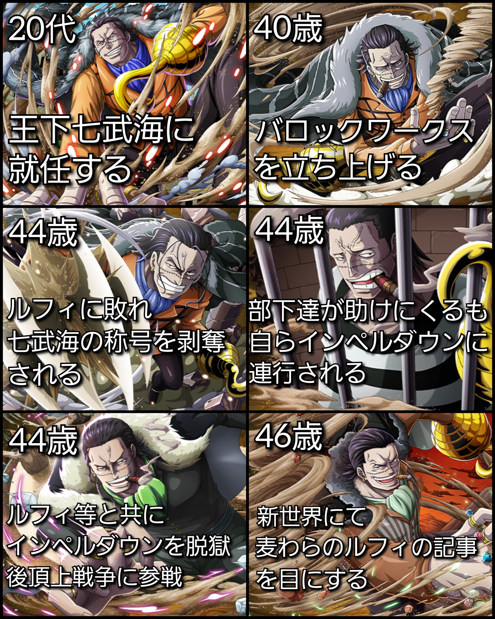 참숮 Twitterissa Rt 749djydn095ul2t ワンピース クロコダイルの軌跡 Onepiece T Co 4aazibvmv8 Twitter