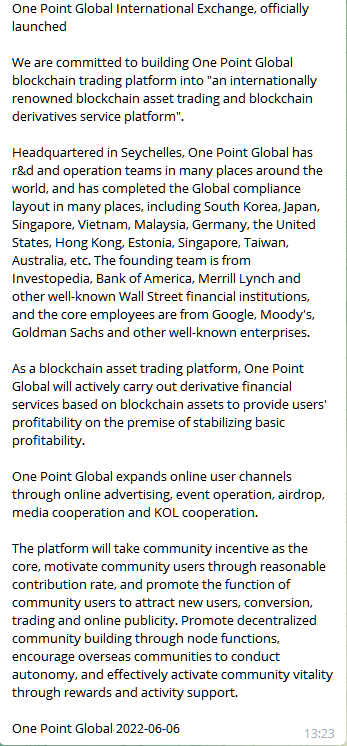 choehuiyeong10's tweet photo. One Point Global International Exchange, officially launched
#OnePointGlobal
#Bitcoin
#Currency
#eth
#sol
#nft
#Blockchain
#contract
#Options
#spottrading
#Blind_Box
#experience https://t.co/2QKB4DlZcA
