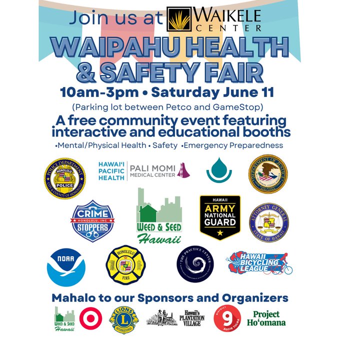 Oahu Emergency Mgmt. on Twitter "Visit DEM this Saturday, June 11th