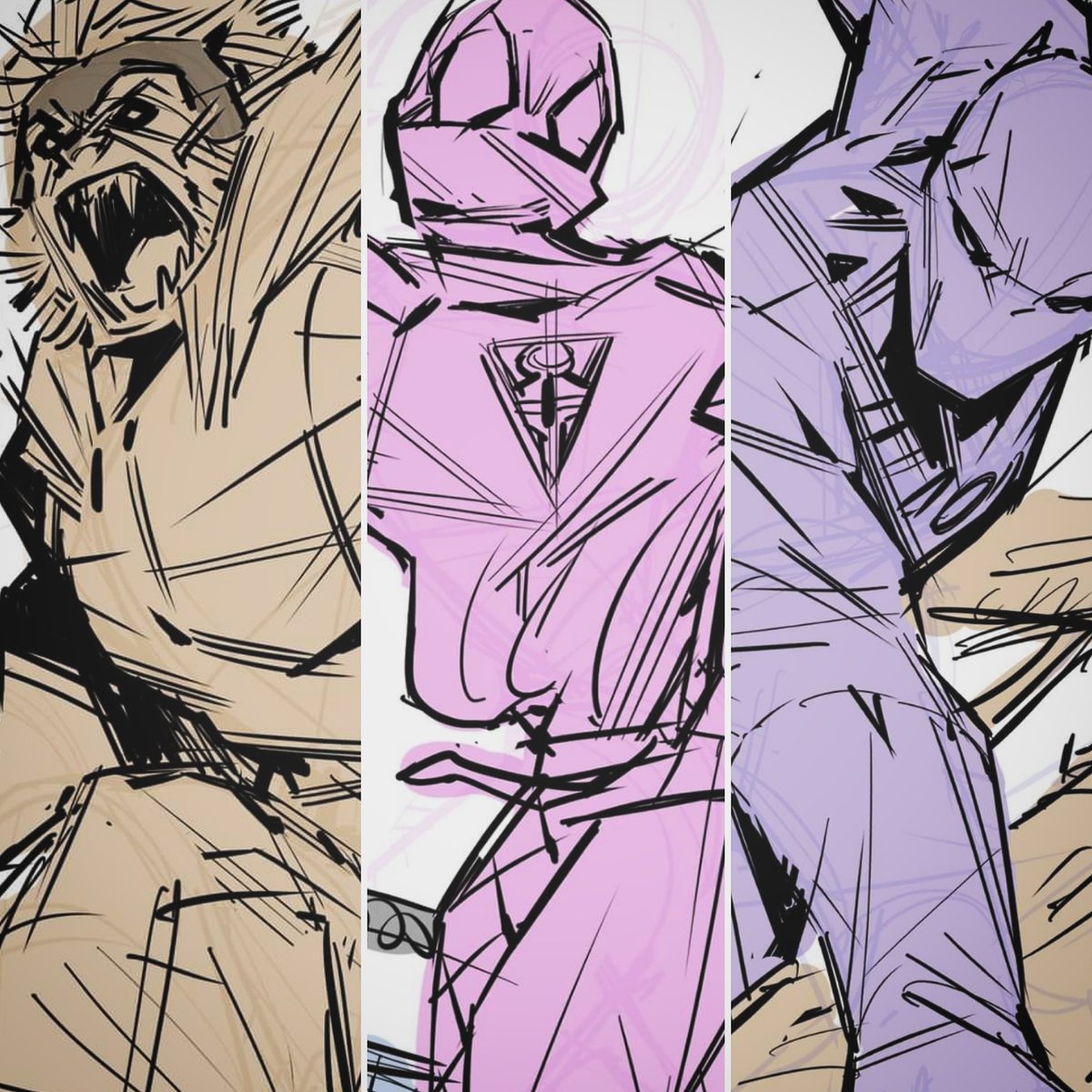 YAY sketches are approved! Gonna be super fun to work on these characters soon!!! 🤣

#ComicArt #cardillustration #MarvelComics #sabretooth #milesmorales #spiderman #BlackPanther