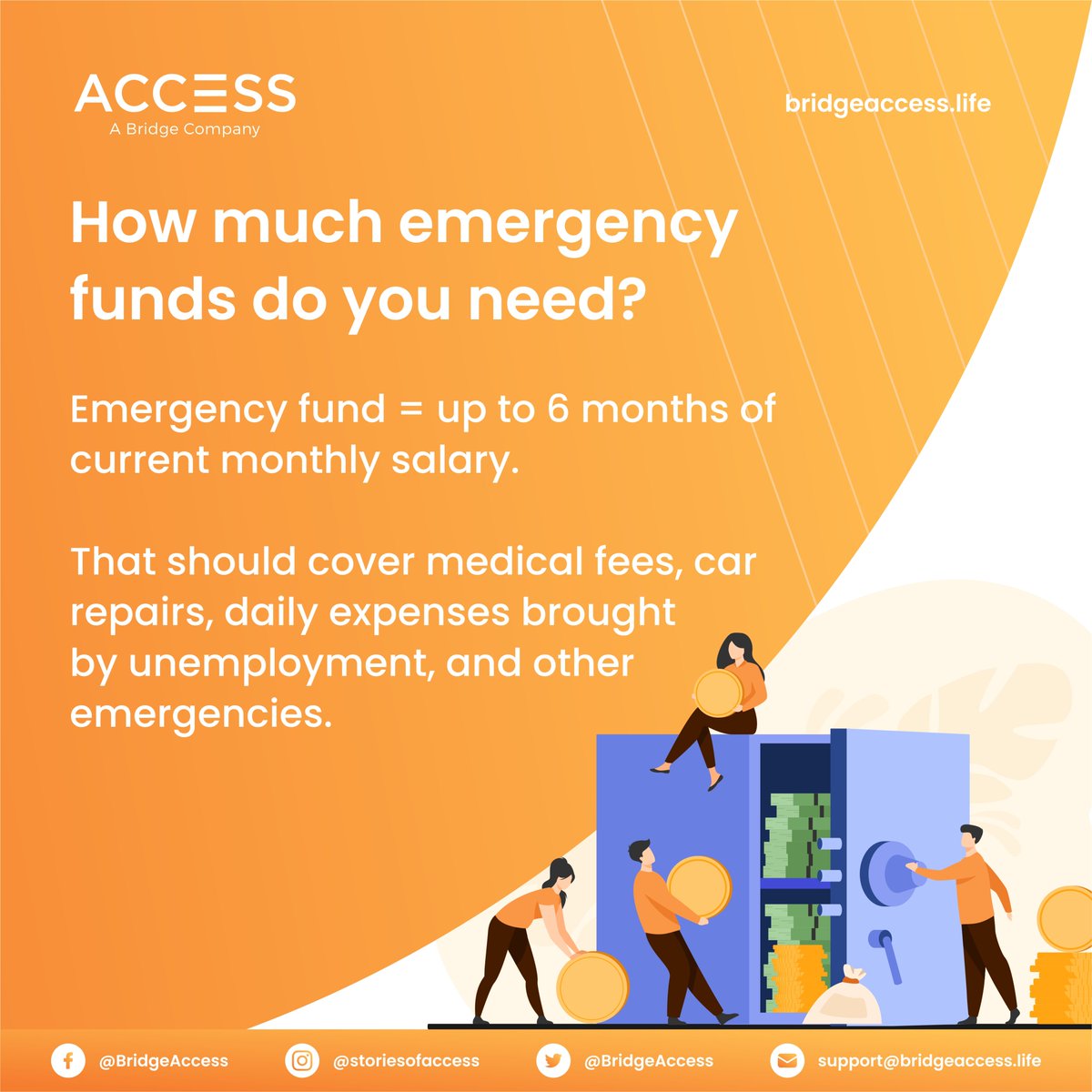 bridgeaccess's tweet photo. Be prepared for any financial emergency with Access. We provide affordable and alternative financial services for the Filipino worker.

#storiesofaccess https://t.co/3zTei452Cl