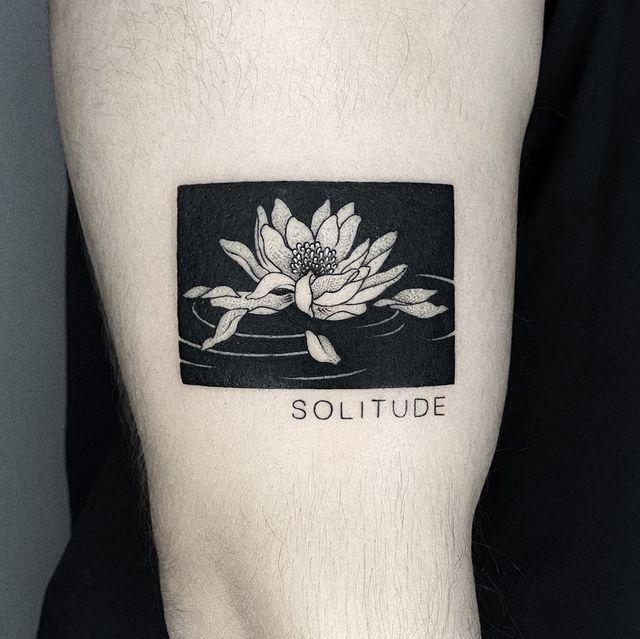 Solitude is Bliss by Tame Impala album cover art done by Bryan Spencer @  Devine Street Tattoo in Columbia, SC : r/tattoos