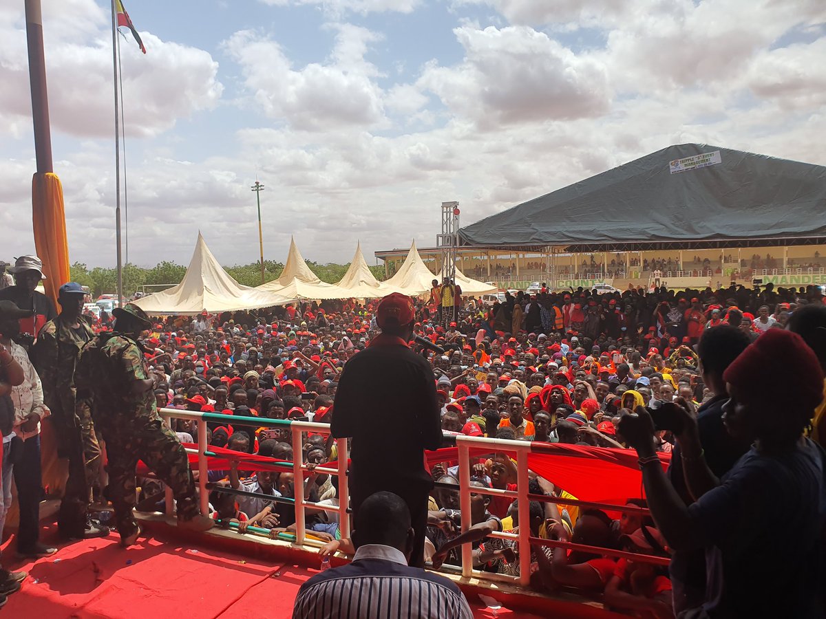 United Democratic Movement's political party rally in Mandera.