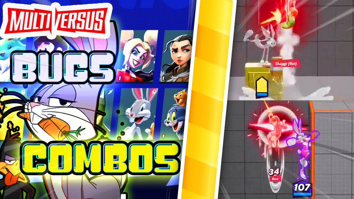show up to #multiversus with your #bugsbunny combos ready 

new bugs bunny combo video!!
🥕youtube.com/watch?v=lJBmVC…

#Multiversus #MultiverseOfMadness #gaming #Nintendo #ps5 #Xbox #FGC #combos #smallstreamer #YouTube