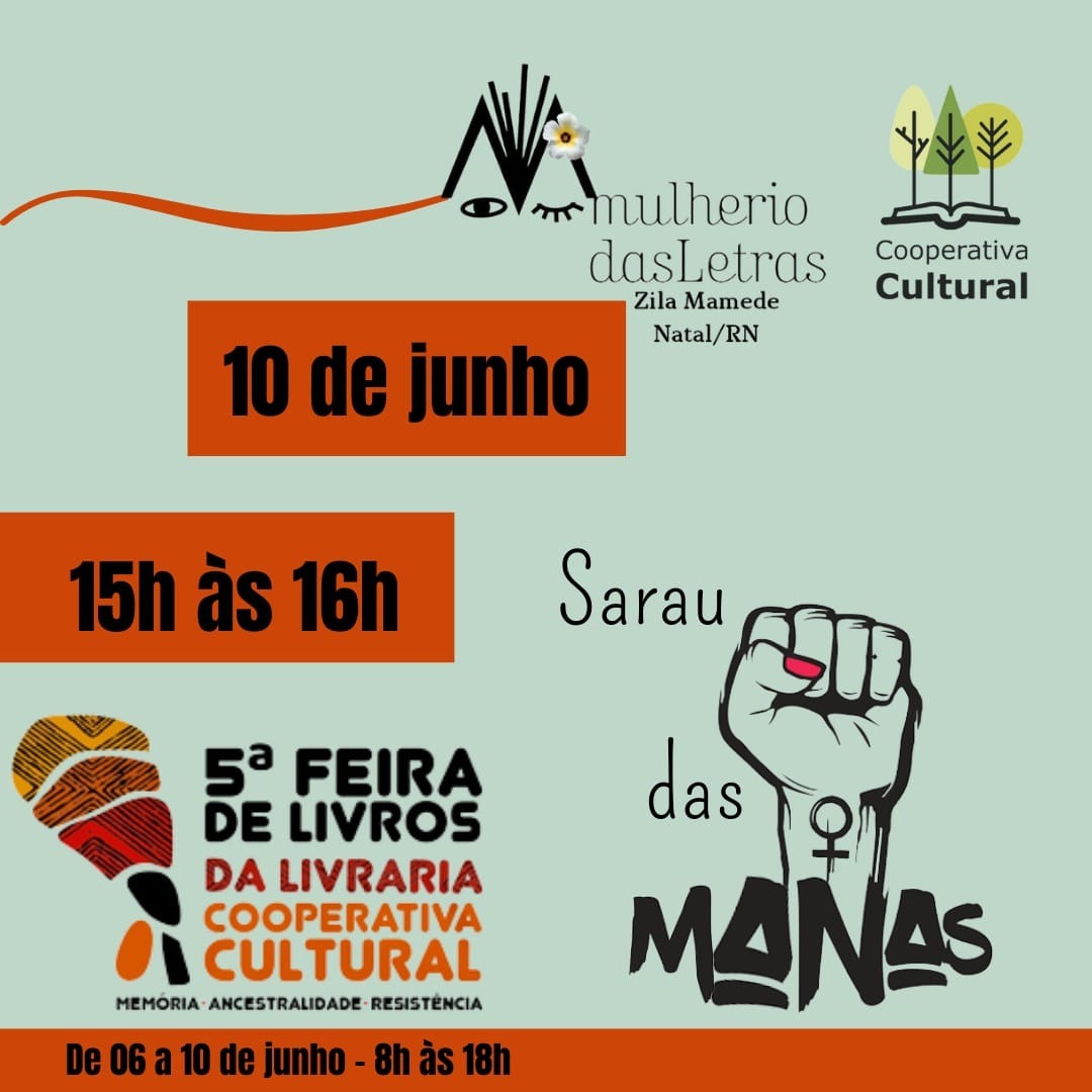 canto_dali's tweet photo. TÁ POR DENTRO DO QUE ROLOU ONTEM? 🤔

Algumas fotos da apresentação de ontem, na 5ª Feira de Livros da Livraria Cooperativa Cultural, no Centro de Convivência da UFRN.

Estava lá a convite das queridas manas do Mulherio das Letras Zila Mamede, coletivo maravilhoso que participo. https://t.co/T3typG27lG