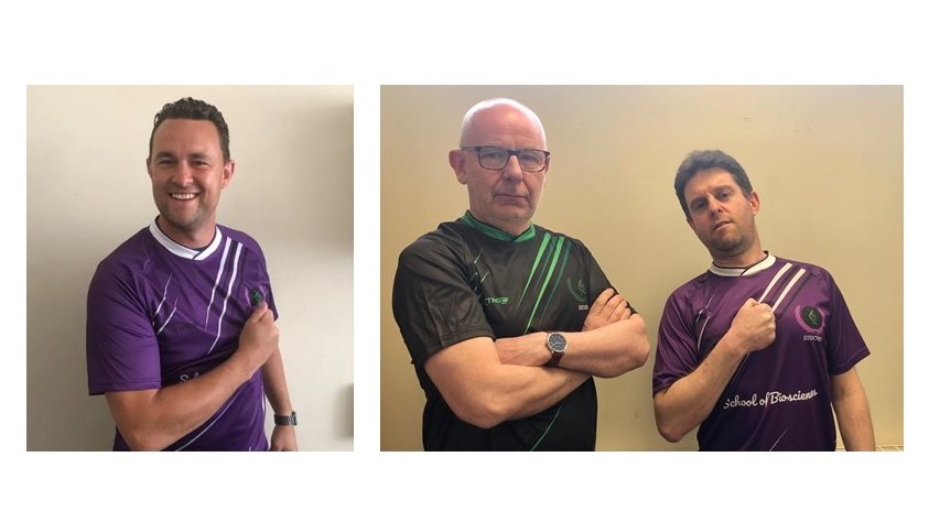 Luke Alderwick, Chris Bunce and I are getting excited about joining our students for the big football showdown - Biochemistry versus Biology - 10th June 3:15 pm kick-off @UoBbiosciences @BioSoc_UoB @LES_UniBham #BioCup