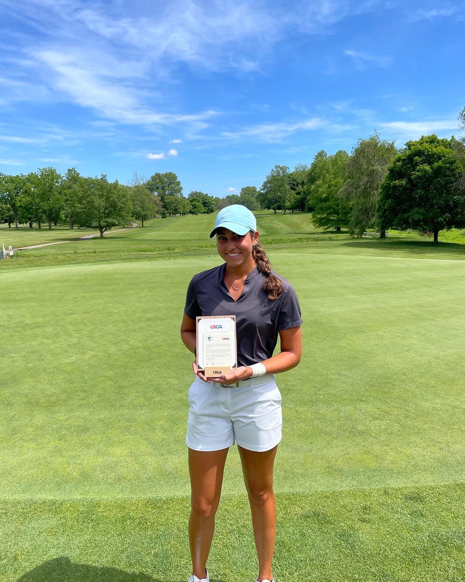 injrgolf's tweet photo. Congratulations to Gianna Clemente, Kynadie Adams, and Elizabeth Eberle who finished with a +2 in the USGA qualifier at Otter Creek to advance to the 73rd Girls USGA Junior at The Club at Olde Stone,  Bowling Green, Kentucky, July 18-23. 

#indianagolf #indianajuniorgolf https://t.co/6KjxUawwLq