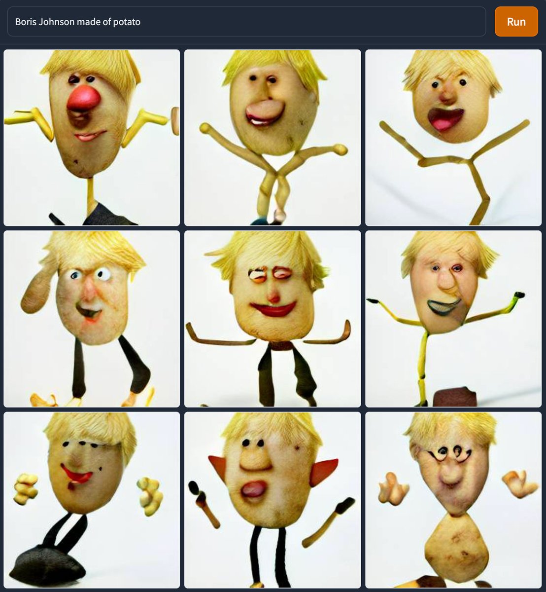 as_a_potato's tweet photo. Boris Johnson as a potato #dalle #dallemini https://t.co/ucl0hcrzWT