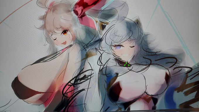 個人的バイオロイドトップ2を幻覚じゃない公式からの供給で一緒に描けちゃうの最高～～～～!!!!!!!!!🙌🙌🙌🙌😊😊😊😊 