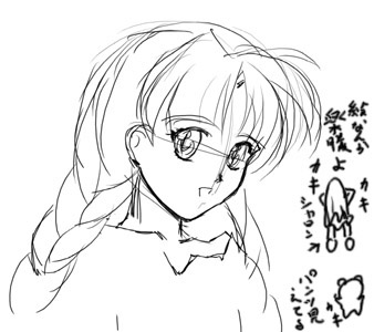 今日の一枚は10年前に描いた #ワーズワース のキャラのアリアドネのラフから完成までの画像。
アリアドネは自分が今まで描いた中で最もロリキャラな気がします。😙
ただの落書きですが、作ってた同人ゲームでなんとな～く使う事になって後にカラー化してますね。🙂 