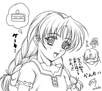 今日の一枚は10年前に描いた #ワーズワース のキャラのアリアドネのラフから完成までの画像。
アリアドネは自分が今まで描いた中で最もロリキャラな気がします。😙
ただの落書きですが、作ってた同人ゲームでなんとな~く使う事になって後にカラー化してますね。🙂