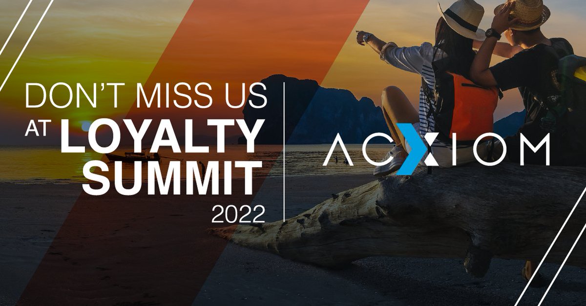 Acxiom's tweet photo. The @Loyalty_Summit Americas 2022 is right around the corner. Don't miss the fireside chat on June 16 with our Industry Strategist Steve Arsenault to hear all about #CX and the future of loyalty! Details: https://t.co/X4RGpyWSos https://t.co/1DuBUOoGQI