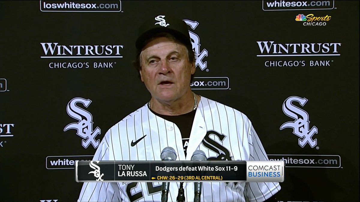 White Sox Talk on X: Tony La Russa defends his decision to walk Trae  Turner on a 1-2 count  / X