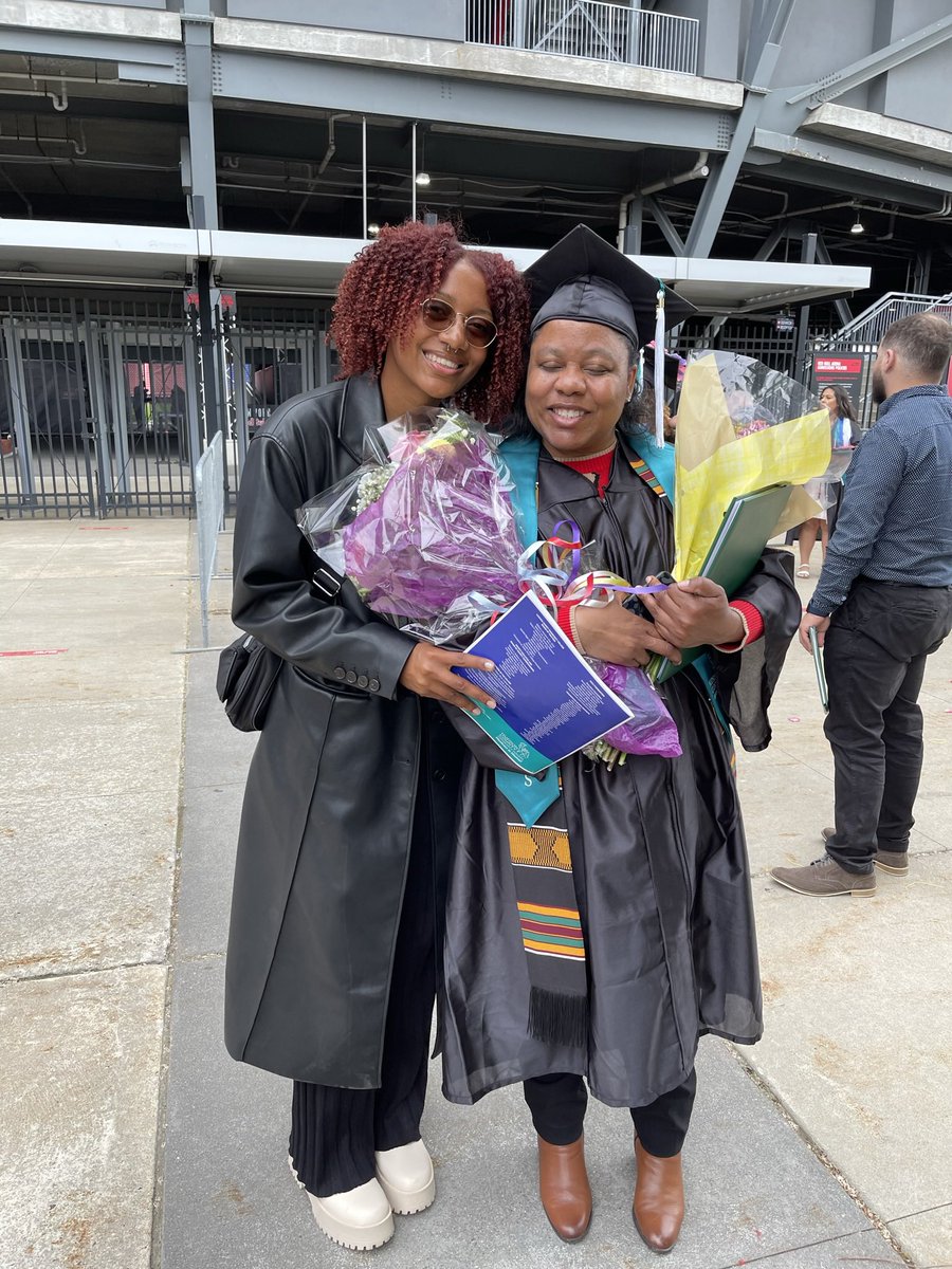ChampagneCrys's tweet photo. Mama with Associates 
Me with Bachelors 
Big sister with Doc. #BlackWomenGraduates https://t.co/XUbrCcwwVu