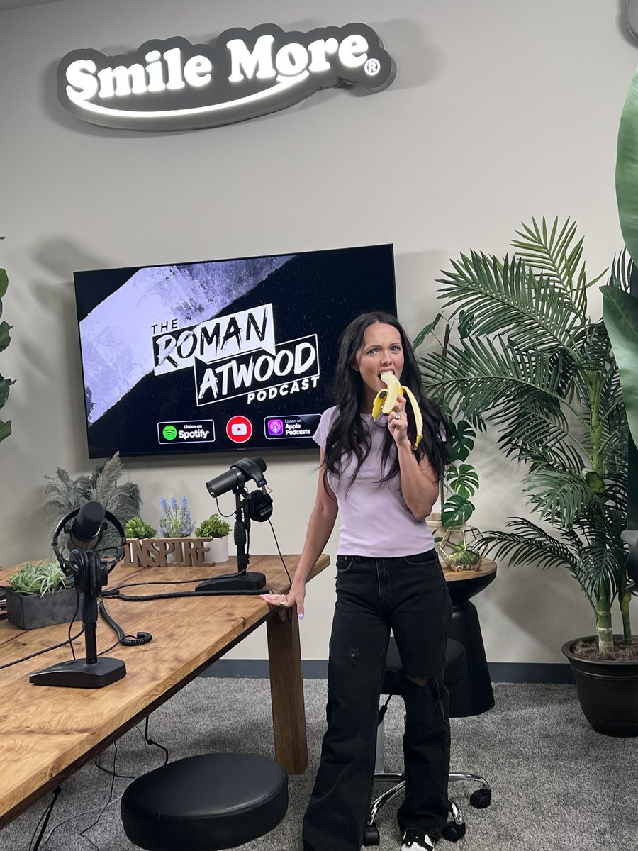 brittneyatwood's tweet photo. My face when you say you haven’t watched the new podcast yet!! 😜 https://t.co/kctDQ0inob