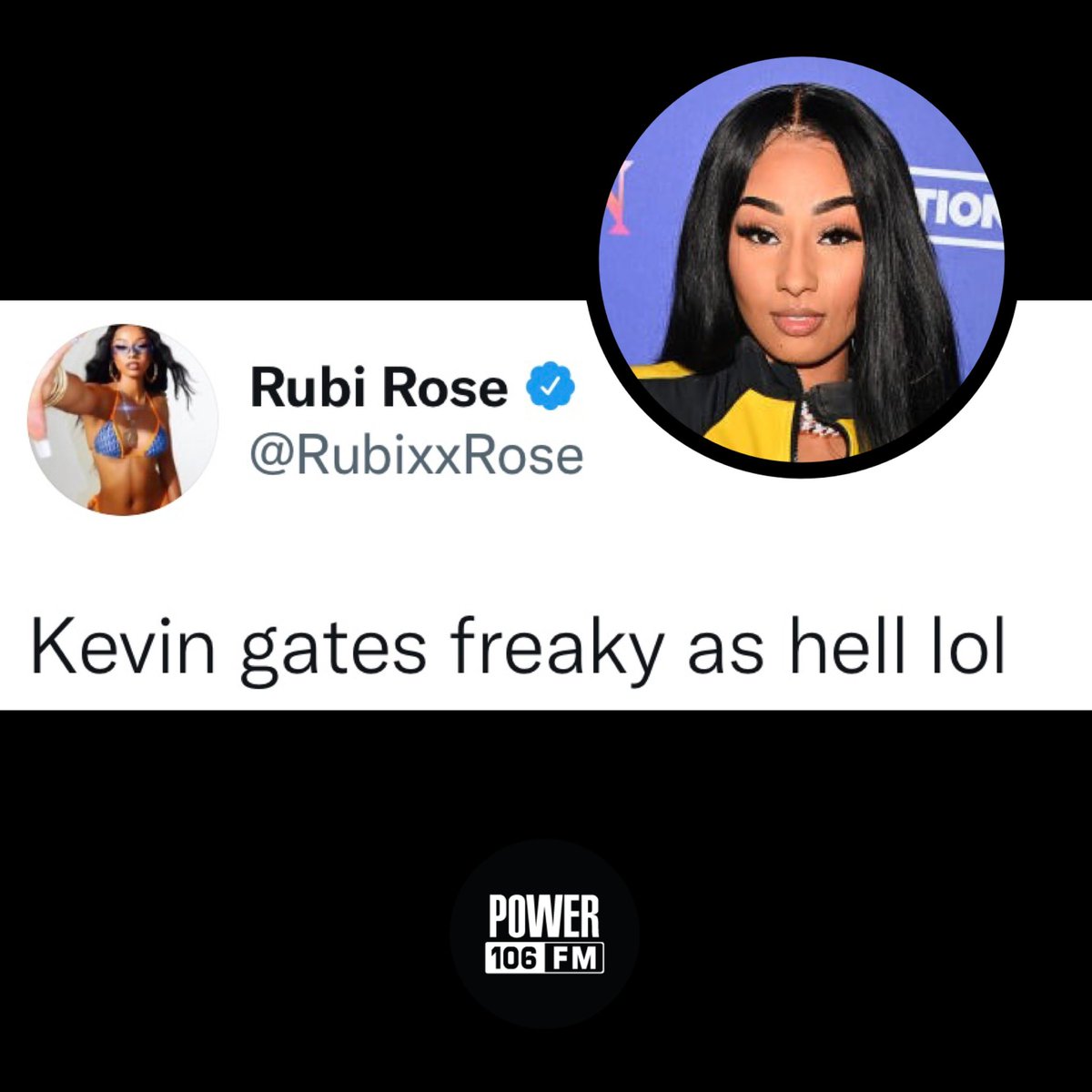 Power 106 on Twitter "WELP Rubi Rose sayin how she feels about Kevin