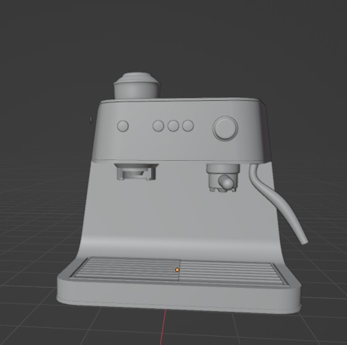 ReinaTello4's tweet photo. Espresso #coffee maker with grinder, para degustar un delicioso  café 
#Art #blender3d  #objetos3d #mesh #cripto https://t.co/bMJ5zHosHg