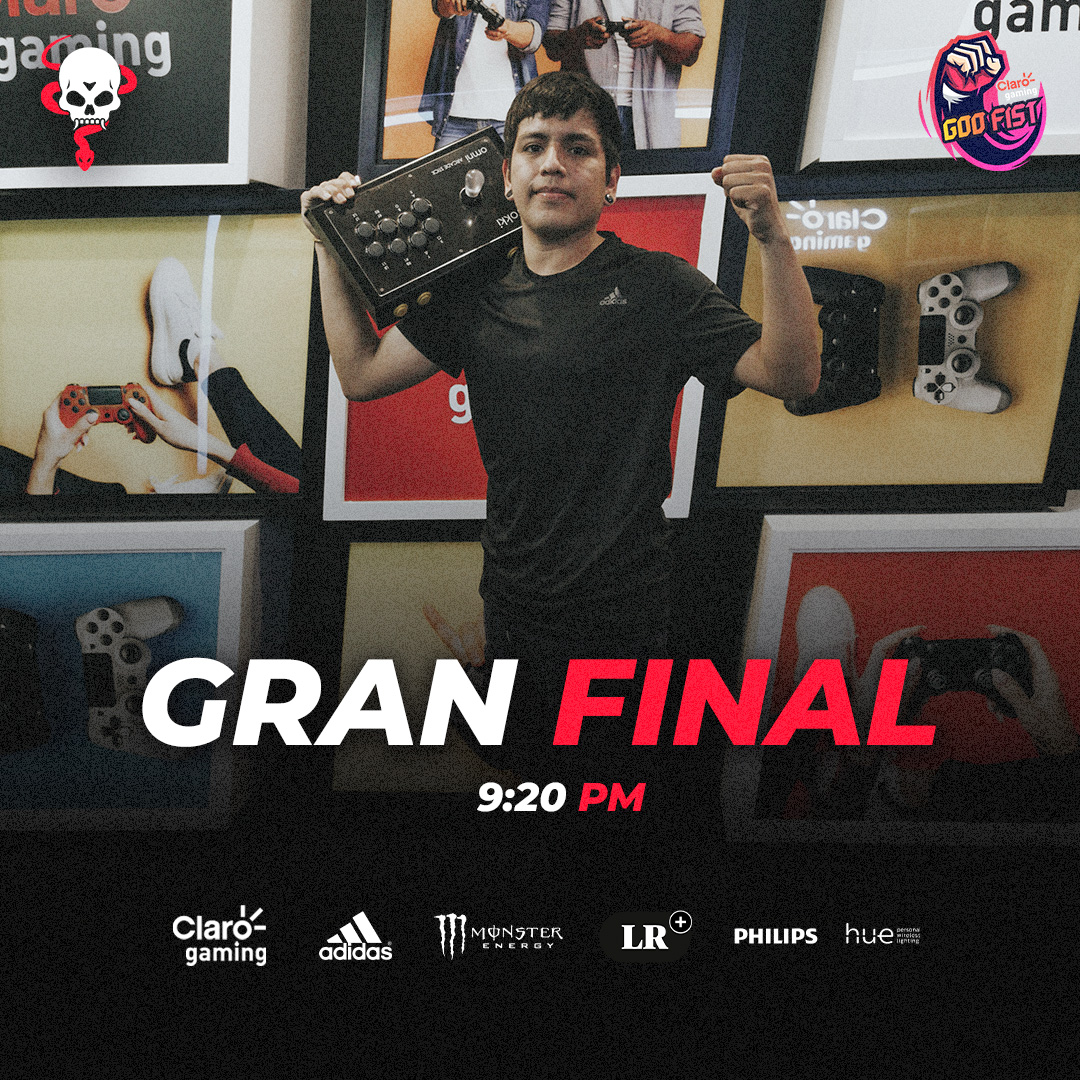 #MatchDay 

Hoy tenemos la Gran Final de God Fist y <a href="/SergieMazter/">ALL | Sergie Mazter</a> nos representará en búsqueda de un nuevo título.

¡No te pierdas la emoción de este encuentro! 

🖥: facebook.com/esportscarlatam
🕐: 9:20 pm

#GoPythons 🐍🩸